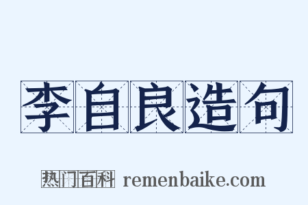 李自良造句是什么意思的图片